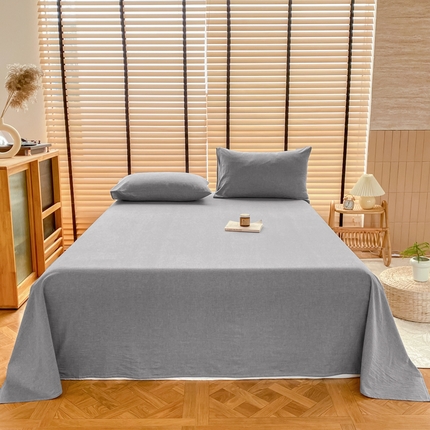 91家纺网 家纺一手货源 找家纺 （总）美梦莱 2024新款A类全棉色织水洗棉床单 单品系列（支持一件代发）