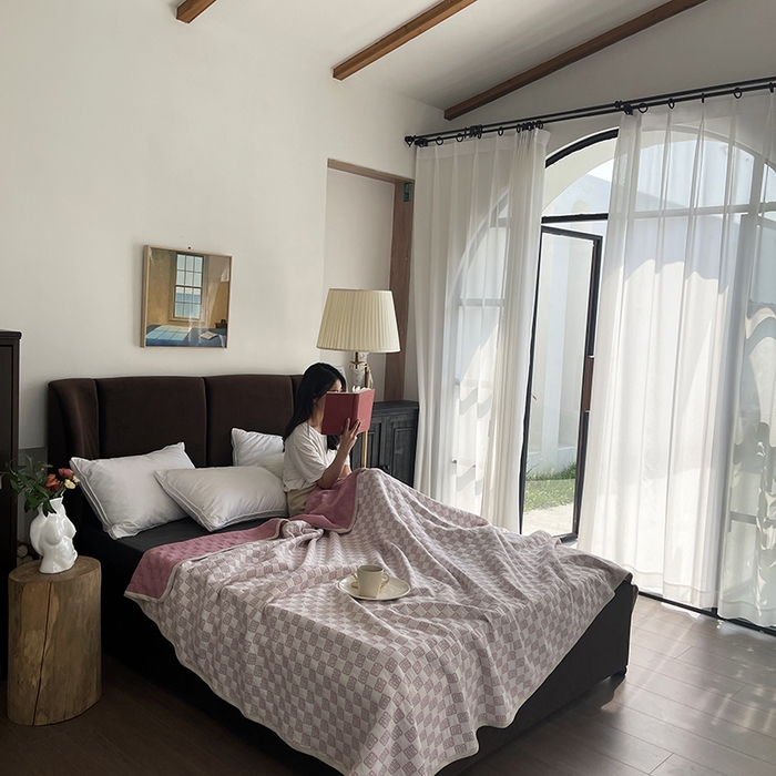 91家纺网 家纺一手货源 找家纺 （总）美梦莱 2024夏季莫兰迪A类全棉针织棉夏被超柔软可水洗纯棉空调被夏凉被盖毯 淘宝抖音热款（实拍图）