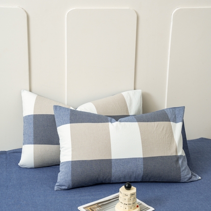 91家纺网 家纺一手货源 找家纺 （总）美梦莱 2024新款A类全棉色织水洗棉单品系列-单枕套