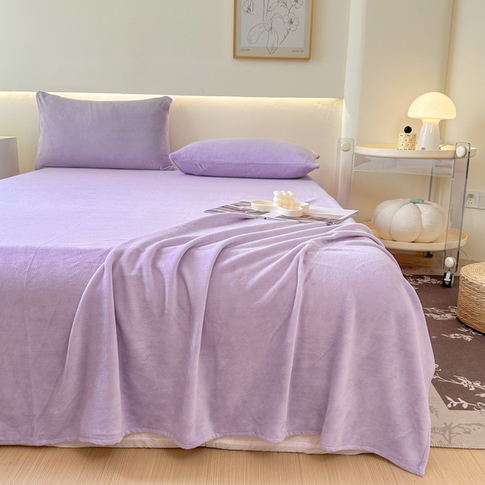 91家纺网 家纺一手货源 找家纺 （总）美梦莱 2024新款保暖高克重牛奶绒床品单品系列-单床单（支持一件代发）