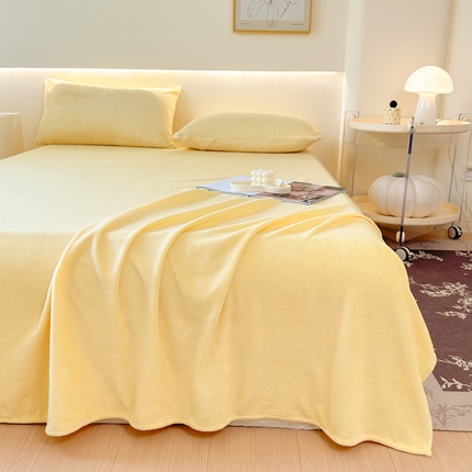 91家纺网 家纺一手货源 找家纺 （总）美梦莱 2024新款保暖高克重牛奶绒床品单品系列-单床单（支持一件代发）