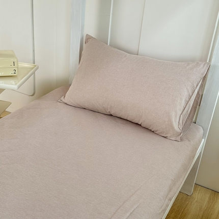 91家纺网 家纺一手货源 找家纺 （总）美梦莱 2023新款A类全棉水洗绵学生宿舍三件套四件套单品-单枕套（支持一件代发）