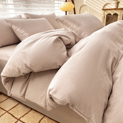 91家纺网 家纺一手货源 找家纺 （总）美梦莱 2024新款A类全棉色织水洗棉单被套（支持一件代发）