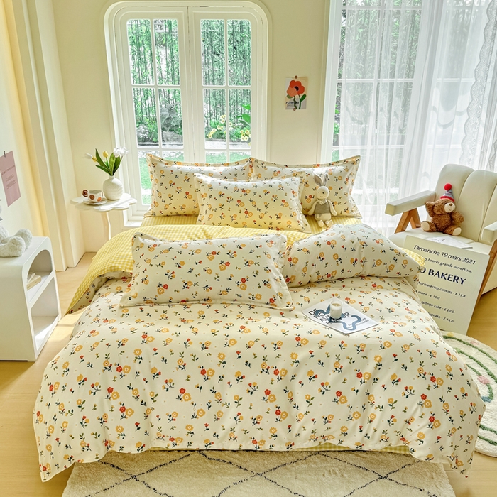 91家纺网 家纺一手货源 找家纺 正莱欣 2025新品加厚生态棉磨毛四件套高克重植物羊绒床单款床笠款四件套大量现货 晨妆