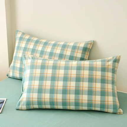 91家纺网 家纺一手货源 找家纺 （总）美梦莱 2024新款A类全棉色织水洗棉单品系列-单枕套