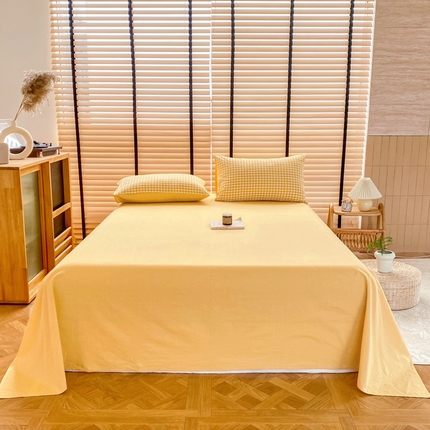 91家纺网 家纺一手货源 找家纺 （总）美梦莱 2024新款A类全棉色织水洗棉床单 单品系列（支持一件代发）