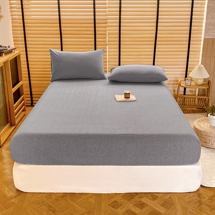 91家纺网 家纺一手货源 找家纺 （总）美梦莱 2024新款A类全棉色织水洗棉床笠 单品系列（支持一件代发）