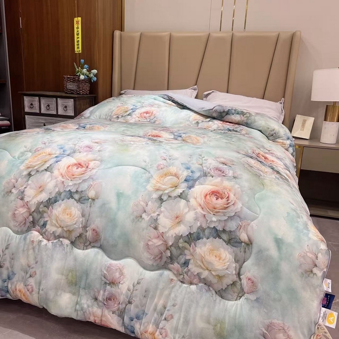 91家纺网 家纺一手货源 找家纺 （总）禧多家纺 2024新款数码针织棉大豆被