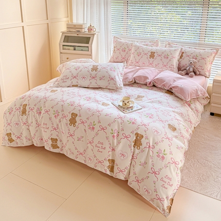 91家纺网 家纺一手货源 找家纺 （总）正莱欣 2025新品加厚生态棉磨毛四件套高克重植物羊绒床单款床笠款四件套大量现货（学生三件套）