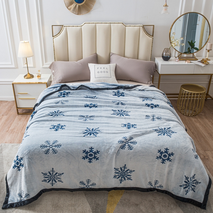 91家纺网 家纺一手货源 找家纺 （总）美梦莱 2022新款法莱绒羊羔绒剪花复合毛毯毯子盖毯（支持一件代发）