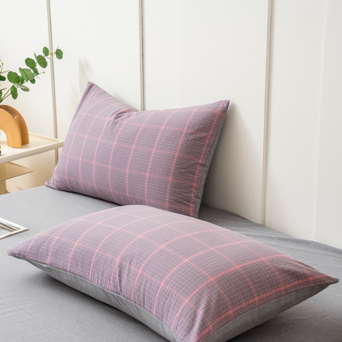 91家纺网 家纺一手货源 找家纺 （总）美梦莱 2024新款A类全棉色织水洗棉单品系列-单枕套