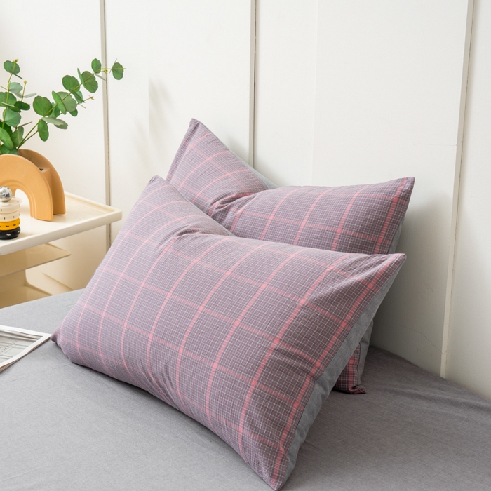 91家纺网 家纺一手货源 找家纺 （总）美梦莱 2024新款A类全棉色织水洗棉单品系列-单枕套