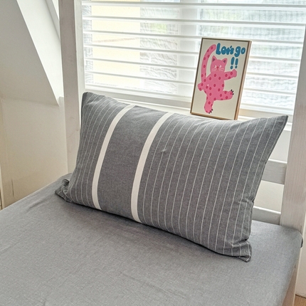 91家纺网 家纺一手货源 找家纺 （总）美梦莱 2024新款A类全棉无印风水洗棉宿舍单枕套