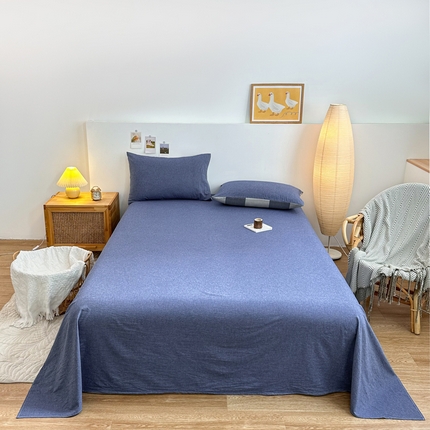 91家纺网 家纺一手货源 找家纺 （总）美梦莱 2023新款A类全棉色织水洗棉系列单品床单（支持一件代发）