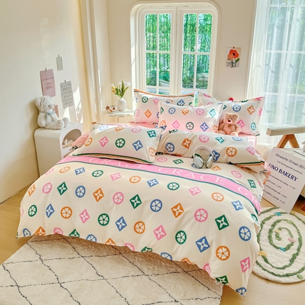 91家纺网 家纺一手货源 找家纺 （总）正莱欣 2025新品加厚生态棉磨毛四件套高克重植物羊绒床单款床笠款四件套大量现货（学生三件套）