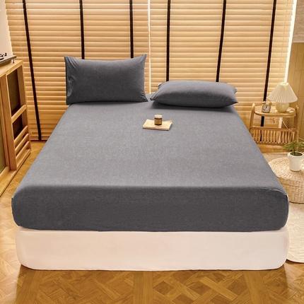 91家纺网 家纺一手货源 找家纺 （总）美梦莱 2024新款A类全棉色织水洗棉床笠 单品系列（支持一件代发）