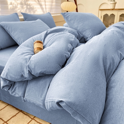 91家纺网 家纺一手货源 找家纺 （总）美梦莱 2024新款A类全棉色织水洗棉单被套（支持一件代发）