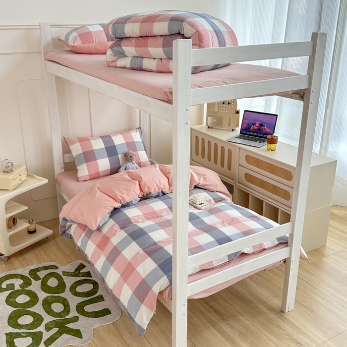 91家纺网 家纺一手货源 找家纺 （总）美梦莱 2023新款A类全棉水洗绵学生季宿舍三件套四件套单品-四件套（支持一件代发）