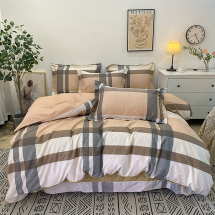 91家纺网 家纺一手货源 找家纺 （总）橙艺家居 2024新款铂金柔棉全棉印花四件套