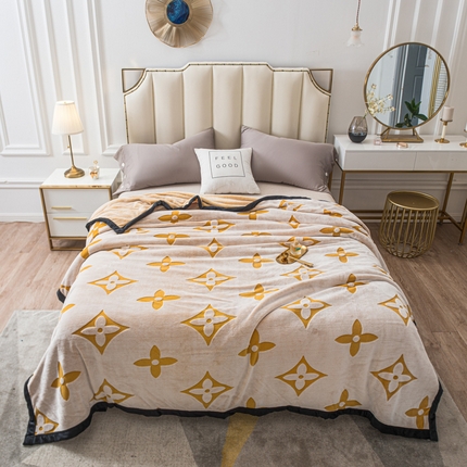 91家纺网 家纺一手货源 找家纺 （总）美梦莱 2022新款法莱绒羊羔绒剪花复合毛毯毯子盖毯（支持一件代发）