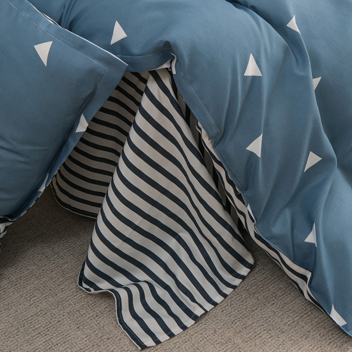 91家纺网 家纺一手货源 找家纺 布可家纺 2025新款水洗棉印花四件套 简致生活