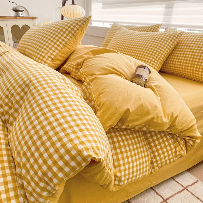 91家纺网 家纺一手货源 找家纺 （总）美梦莱 2024新款A类全棉色织水洗棉单被套（支持一件代发）