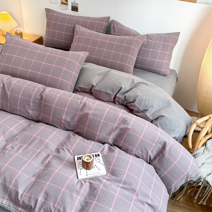 （总）美梦莱 2023新款A类全棉色织水洗棉四件套（支持一件代发）