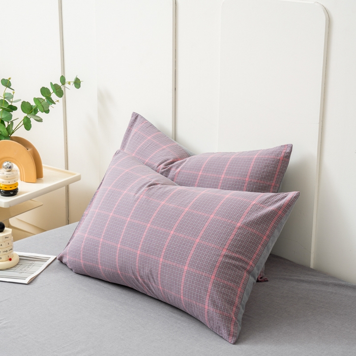 91家纺网 家纺一手货源 找家纺 （总）美梦莱 2024新款A类全棉色织水洗棉单品系列-单枕套