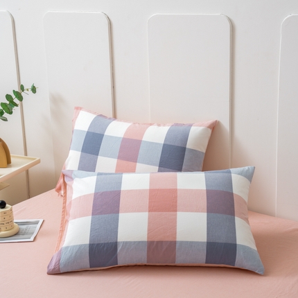 91家纺网 家纺一手货源 找家纺 （总）美梦莱 2024新款A类全棉色织水洗棉单品系列-单枕套