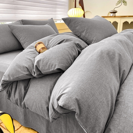 91家纺网 家纺一手货源 找家纺 （总）美梦莱 2024新款A类全棉色织水洗棉单被套（支持一件代发）
