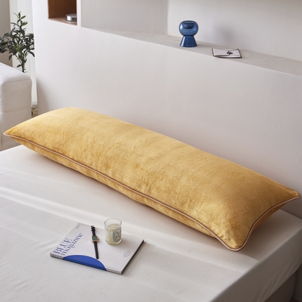 91家纺网 家纺一手货源 找家纺 （总）爱港家纺 2024新款牛奶绒，法莱绒，双人情侣长枕套 隔脏隔汗冬季保暖长枕套