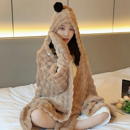 91家纺网 家纺一手货源 找家纺 （总）枕芯真意 2024新款多巴胺毛巾绣披肩毯