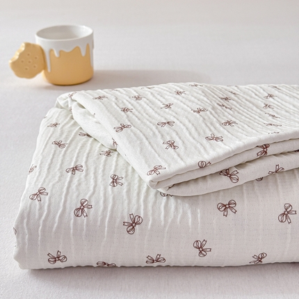 91家纺网 家纺一手货源 找家纺 （总）小萌虎 2024新款A类母婴级双层纱皱皱棉床笠