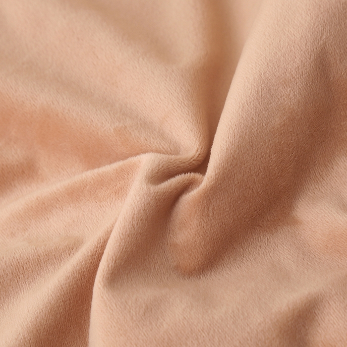 91家纺网 家纺一手货源 找家纺 琪宝阁 2024新款A兔毛绒B面宝宝绒美 容床罩套件-云朵 卡其+米白被