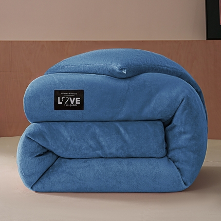 侨鑫 2024新款A类牛奶绒羽丝棉加厚冬被 被子被芯 星辰蓝