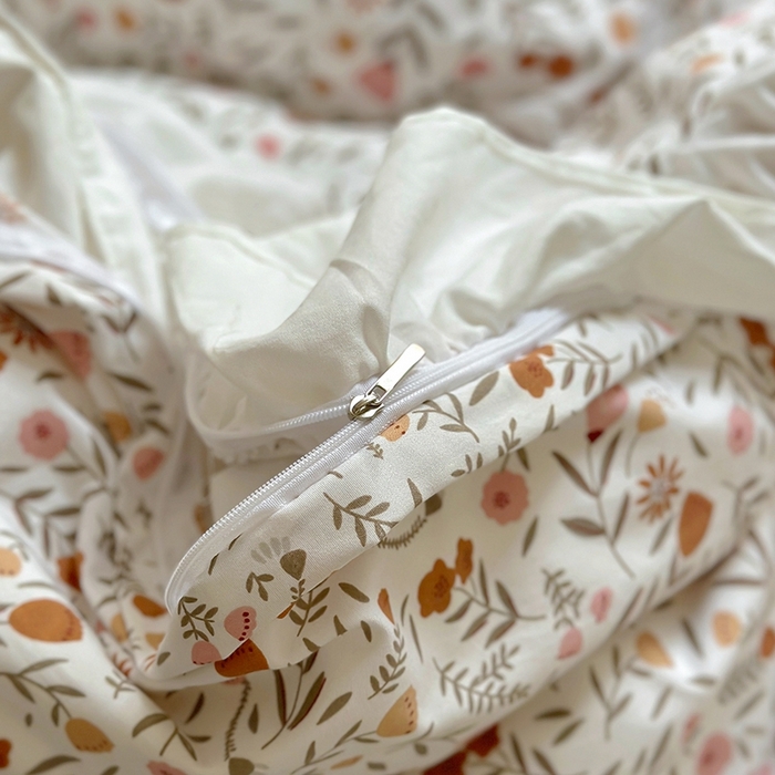 91家纺网 家纺一手货源 找家纺 家贝爱 2024新款南法风花边水洗棉四件套 南法风-花束