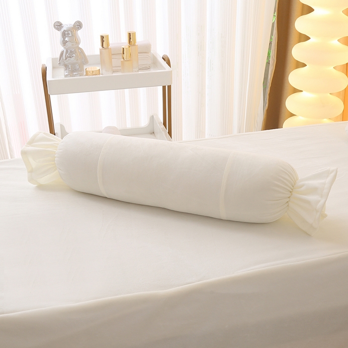 91家纺网 家纺一手货源 找家纺 琪宝阁 2024新款A兔毛绒B面宝宝绒美 容床罩套件-云朵 米白