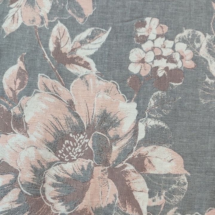 91家纺网 家纺一手货源 找家纺 鲁爱 2025新款全棉双层纱流苏花边四件套 寻芳-灰