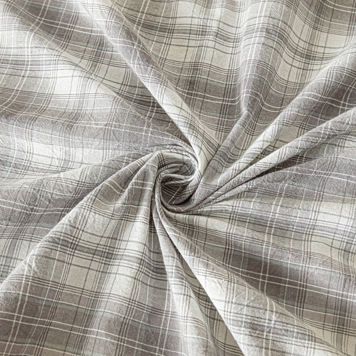 91家纺网 家纺一手货源 找家纺 芬晴家纺 2024新款全棉色织防水床笠大床款 防水-光年灰