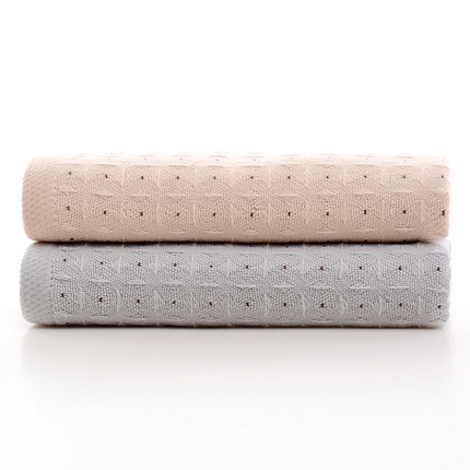 91家纺网 家纺一手货源 找家纺 （总）彩虹毛巾 2024新款无印风纱布华夫格毛巾方巾浴巾组合