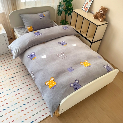 91家纺网 家纺一手货源 找家纺 （总）凌云家纺 2025新款牛奶绒被套单价加绒被罩床褥三件套