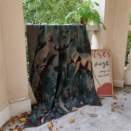 91家纺网 家纺一手货源 找家纺 （总）暖绵绵家纺 2025新款兔绒纱系列盖毯披肩毯毯子-桑尼亚（最低零售价：143元）