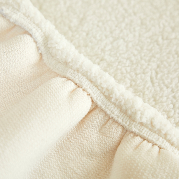 91家纺网 家纺一手货源 找家纺 逐日沙发套 2024新款云朵绒纯色凳子套 云朵绒凳子套-奶白色