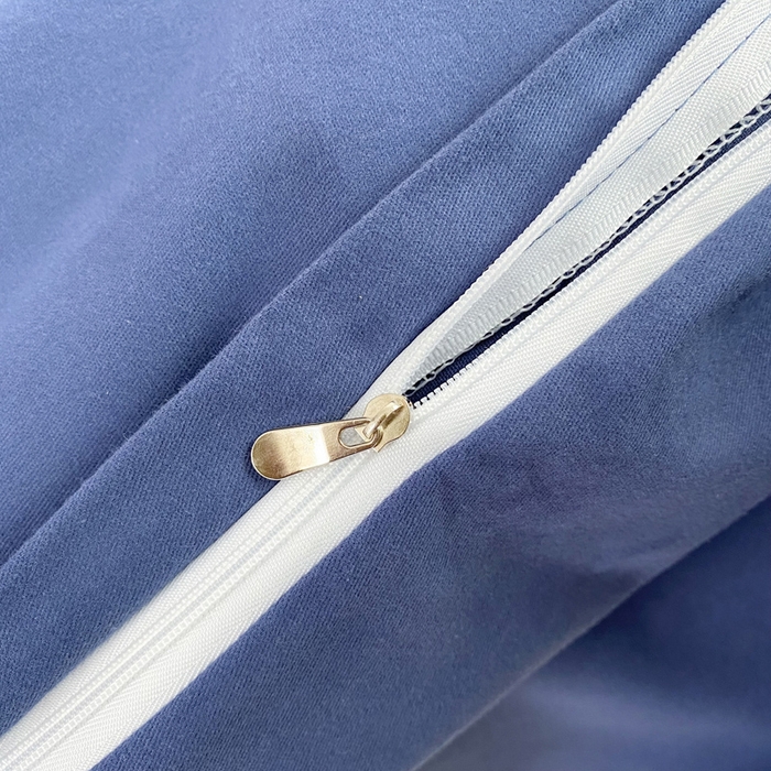 91家纺网 家纺一手货源 找家纺 玉元坊 2025年新款ins纯色加厚磨毛全棉纯棉四件套三件套 深蓝色