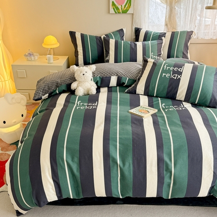 91家纺网 家纺一手货源 找家纺 （总）女子家纺 2024新款加厚保暖全棉加豆豆绒四件套