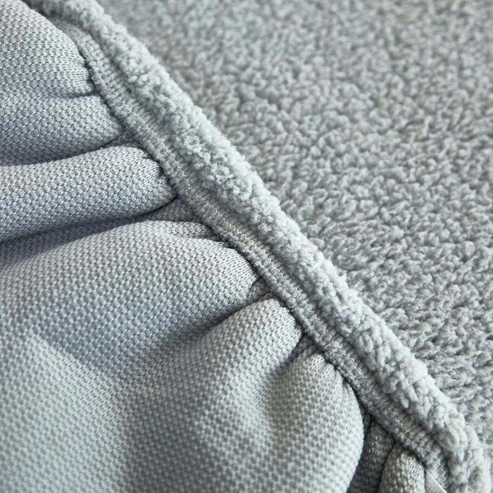 91家纺网 家纺一手货源 找家纺 逐日沙发套 2024新款云朵绒纯色凳子套 云朵绒凳子套-高级灰