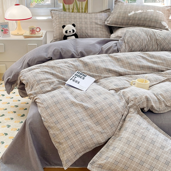 91家纺网 家纺一手货源 找家纺 世爵 2025新款磨毛印花单被套 时间定格