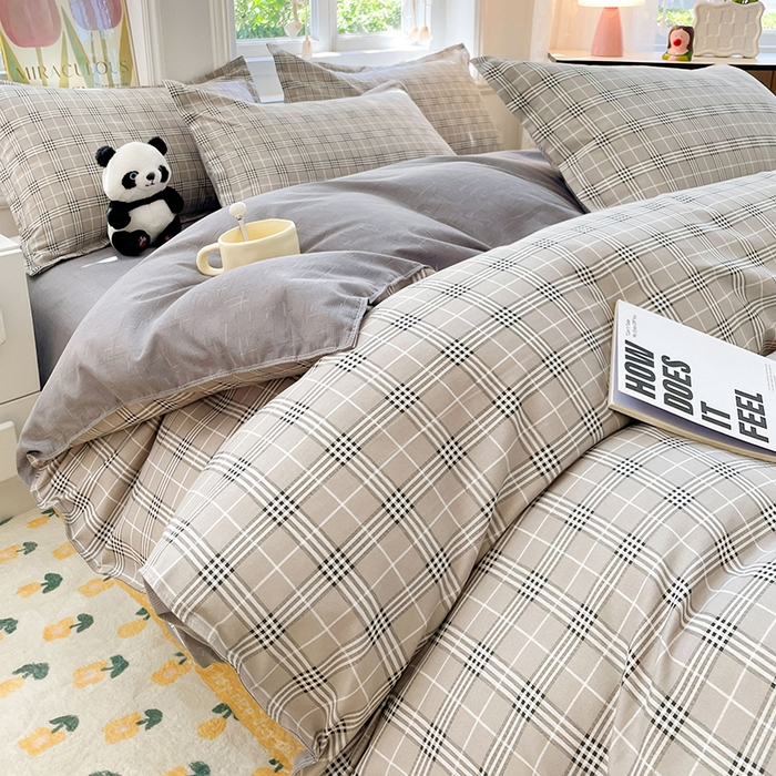 91家纺网 家纺一手货源 找家纺 世爵 2025新款磨毛印花单被套 时间定格