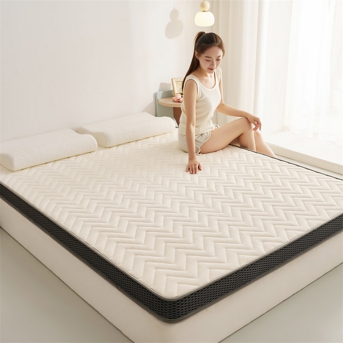 91家纺网 家纺一手货源 找家纺 （总）锦丝钰床垫 2025新款牛奶绒乳胶记忆棉立体床垫