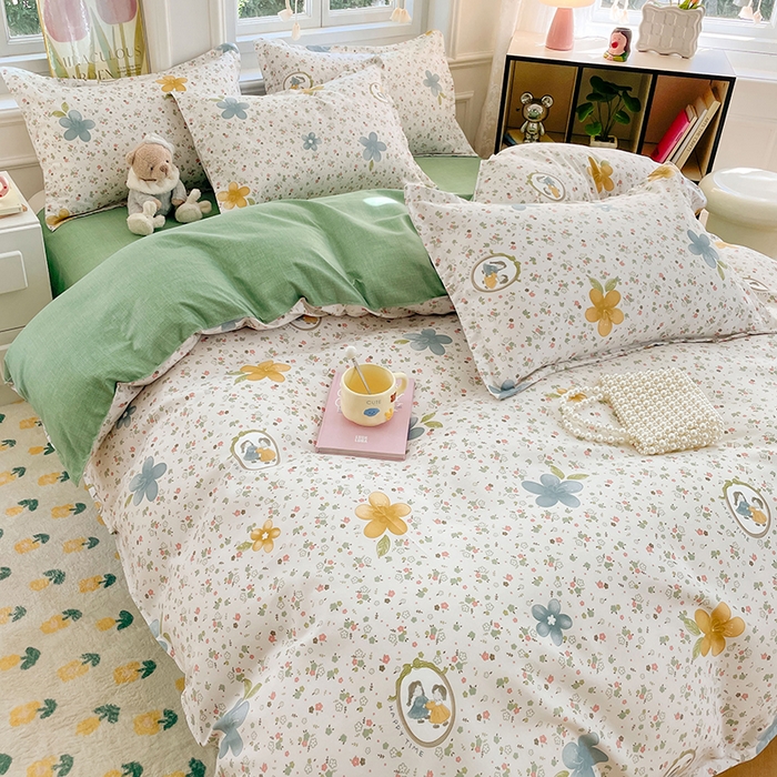 91家纺网 家纺一手货源 找家纺 世爵 2025新款磨毛印花单被套 小家碧玉